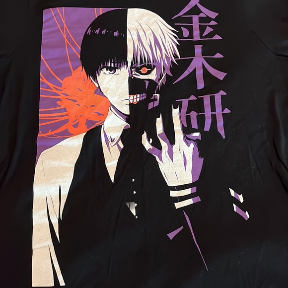 Vintage TOKYO GHOUL Size Large FunImation Graphic Tee Shirt Japan Anime EUC - Picture 15 of 15